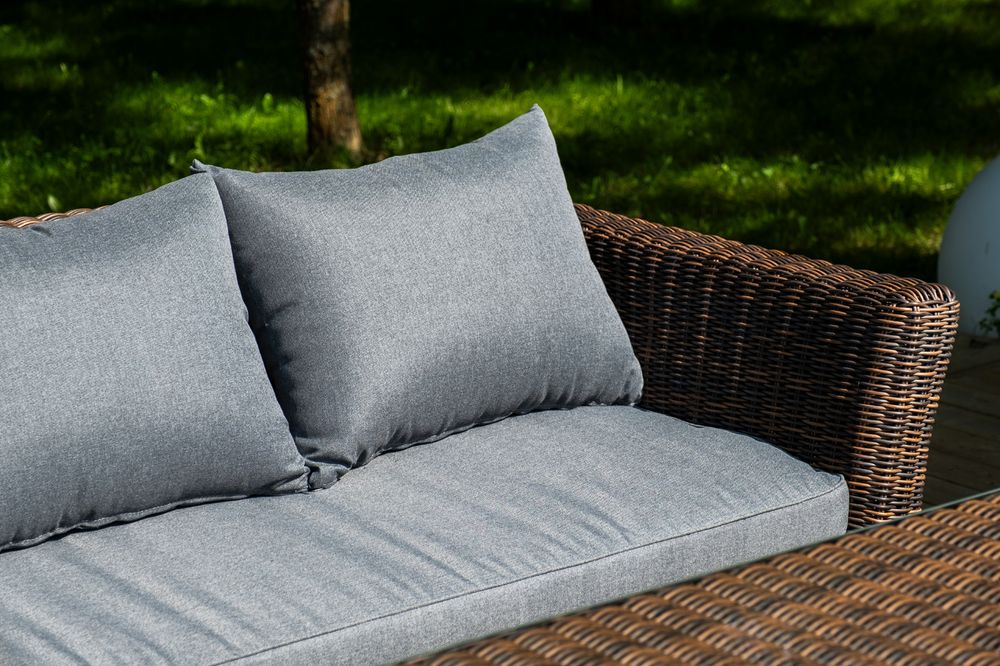 "Моккачино" обеденная группа из искусственного ротанга, цвет коричневый