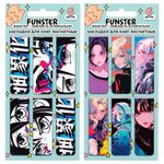 Закладки для книг МАГНИТНЫЕ, "АНИМЕ", комплект 12 штук, 60x20 мм, FUNSTER (ФАНСТЕР), 116655