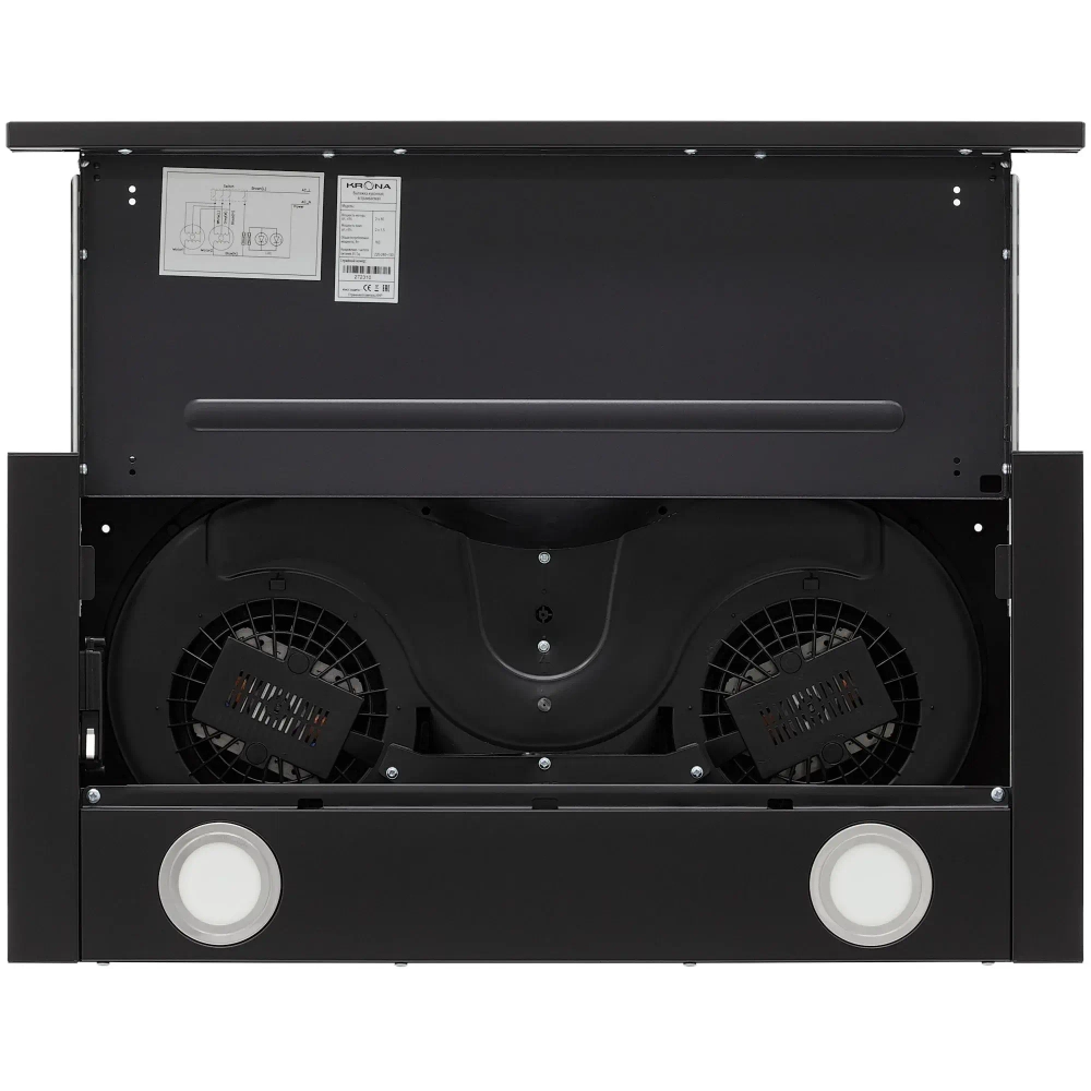 Встраиваемая вытяжка Krona KAMILLA T 600 BLACK (2 мотора)