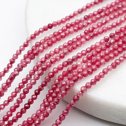 Фианит кракле (кубический цирконий), цвет турмалин, размер 2 мм, цена за нить около 195 шт (38 см)