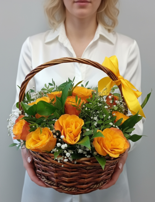 Корзина с цветами Ясное утро