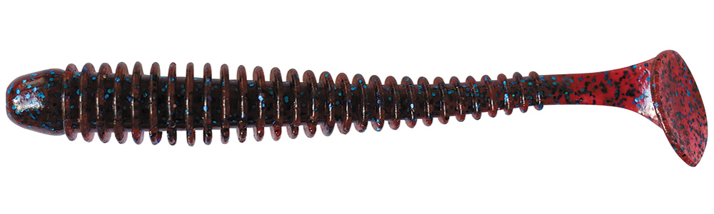 Приманка силиконовая Keitech Swing Impact 3.5" #PAL07S Motor Oil Red Flake