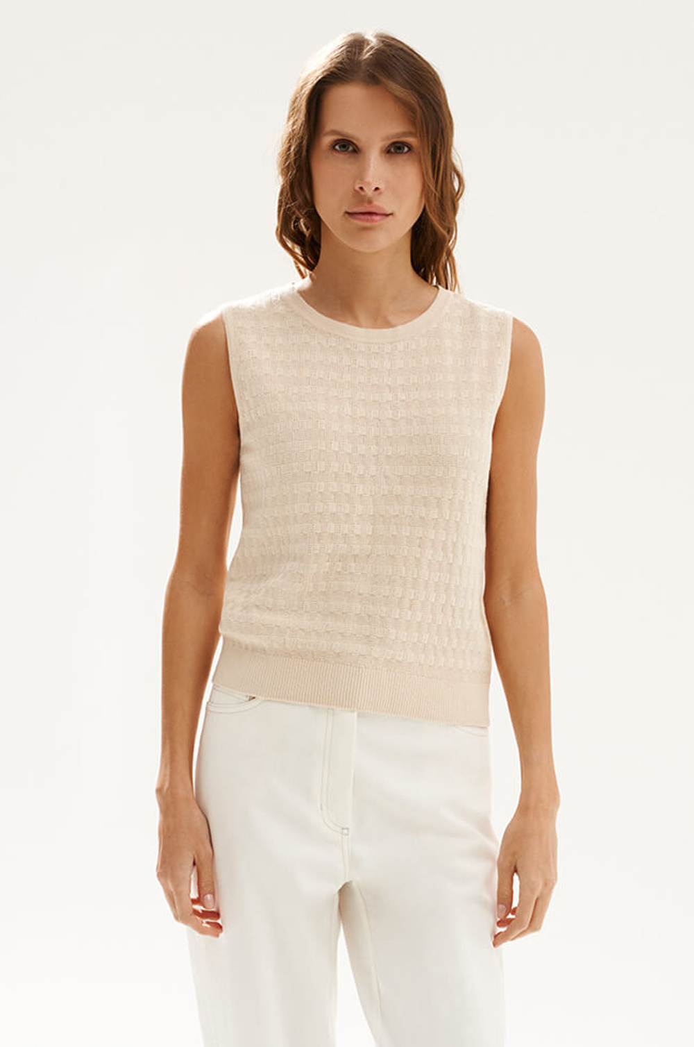 23534 Джемпер женский (сливочный)