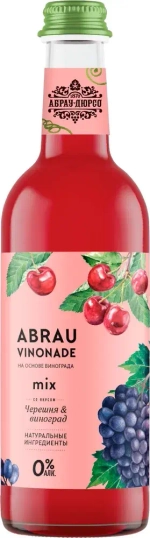 Газированный напиток Абрау Виноград со вкусом Черешни и Винограда, 375 мл