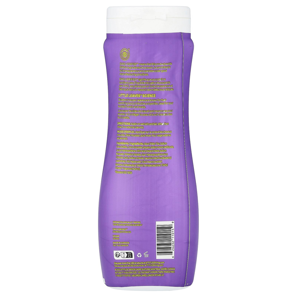 ATTITUDE, Little Leaves, шампунь и гель для душа, ваниль и груша, 473 мл (16 жидк. унций)