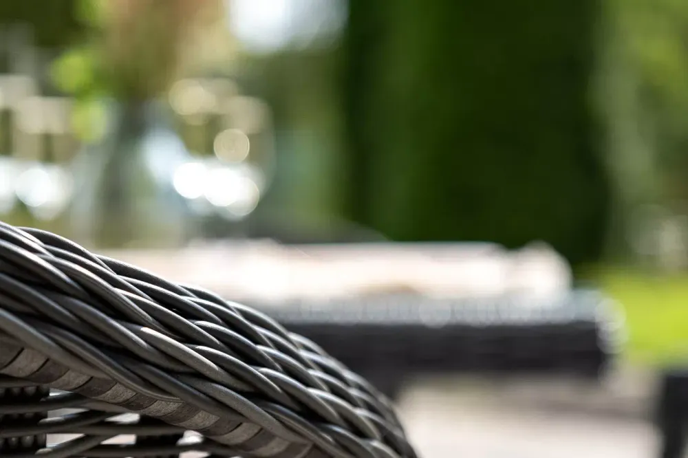 "Сицилия" обеденная группа плетеная, цвет графит