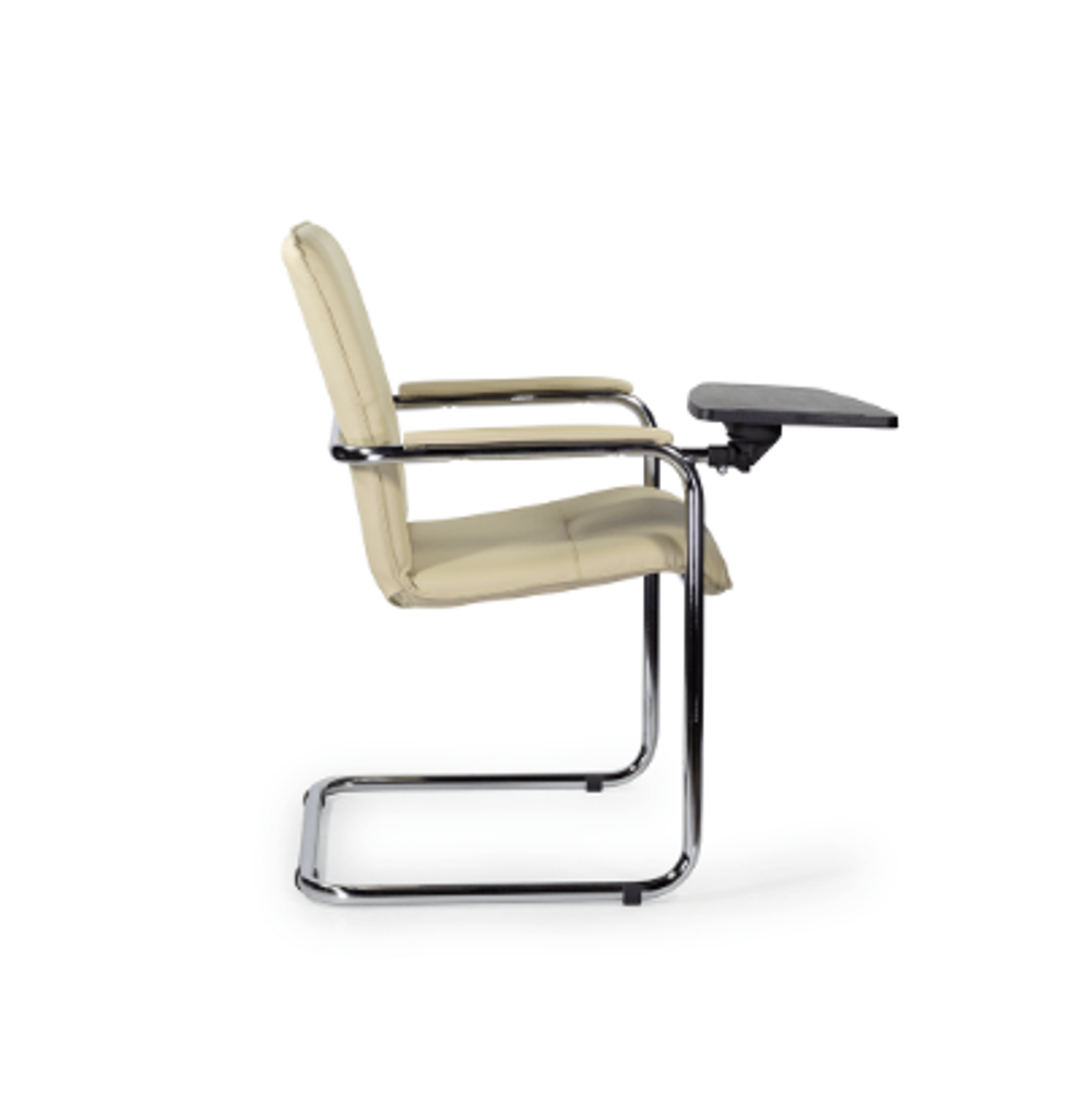 Стул София хром со столиком, экокожа Santorini, цвет бежевый