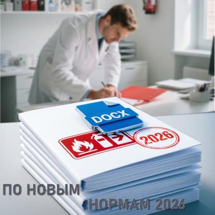 Медицинские учреждения. Положение об обучении работников подрядных организаци и сторожевой службы 2026 формат Word (.docx)