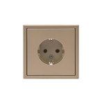 Розетка ArtGallery 16А с заземл. механизм шампань SE GAL000543