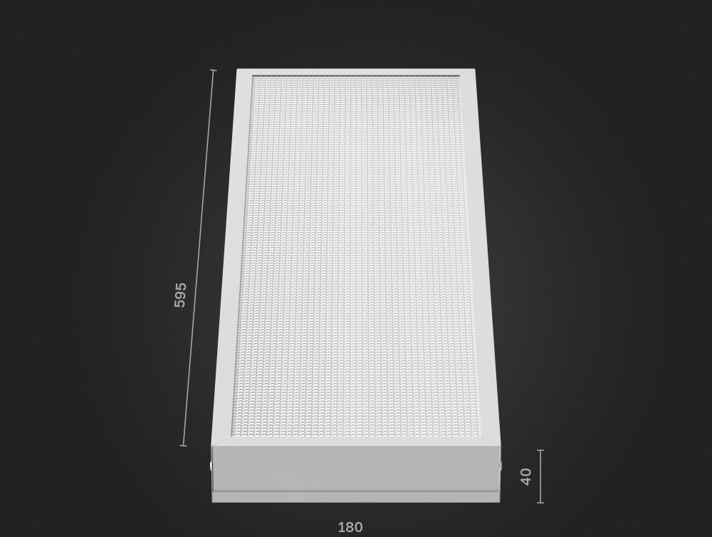 Светильник LED ДВО 26Вт 6500К 3375Лм IP65 призма 595х180х40мм DARKLUM