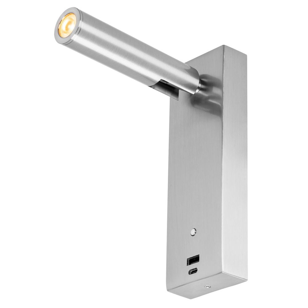 Citilux Декарт CL704432 LED USB Светильник с выключателем Матовый Хром