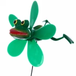 Фигура на спице «Лягушонок» 12*13*60см ветрячок для отпугивания птиц