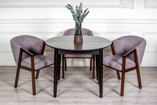 Комплект Инфинити (D-100 +35) + 4 стула Fly / рогожка /старинный орех