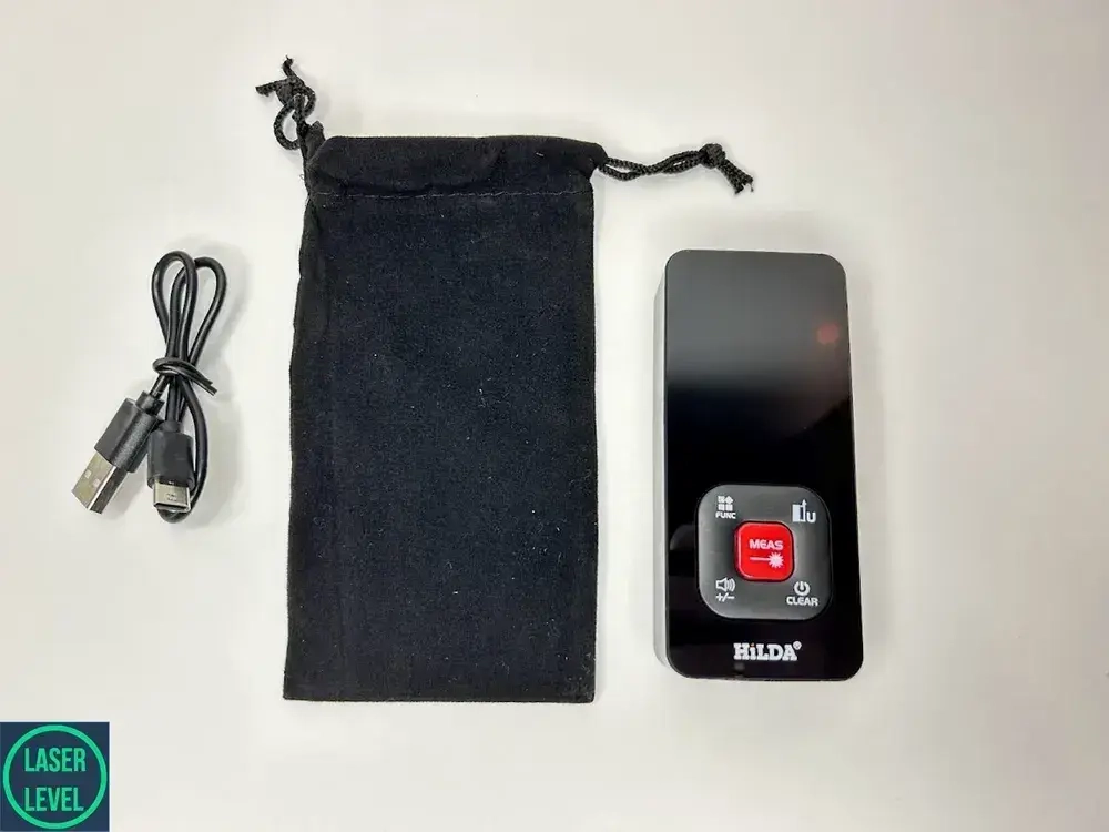 Лазерная рулетка / Лазерный дальномер Hilda 50м. АКБ Хилда