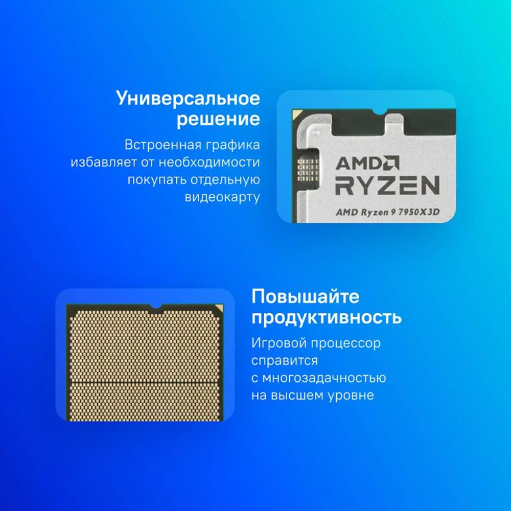 Процессор AMD Ryzen 9 7950X3D, AM5,  OEM [100-000000908]