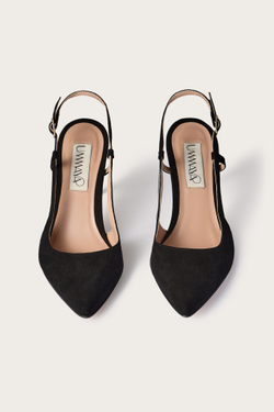 БОСОНОЖКИ ИЗ ЧЕРНОЙ ЗАМШИ