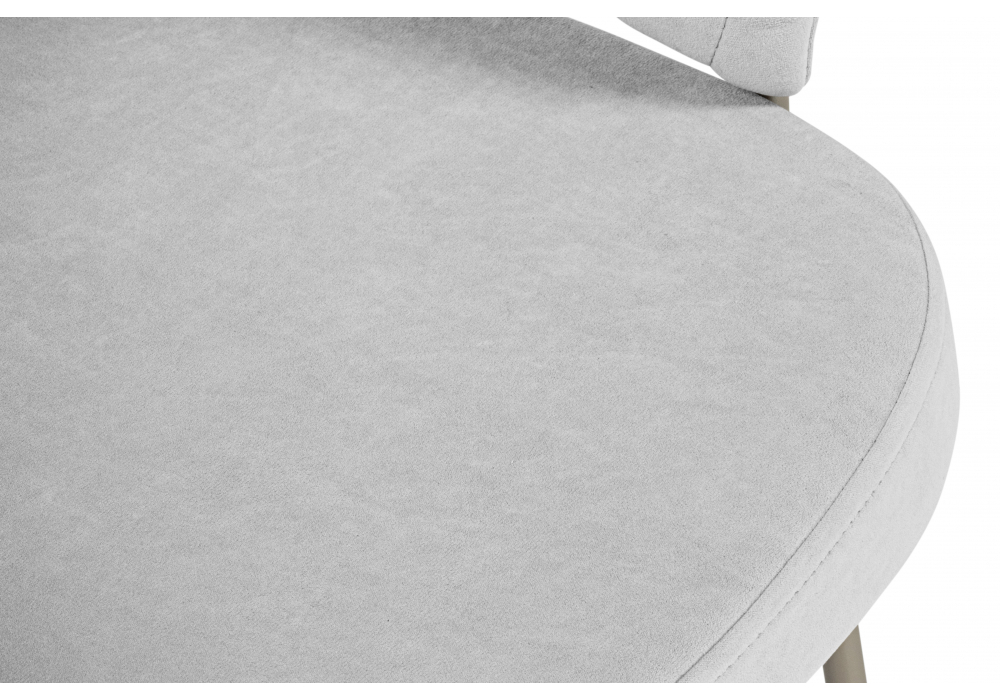 Стул на металлокаркасе Woodville Лео серый brendy monsoon 22, капучино, ножки коричневые