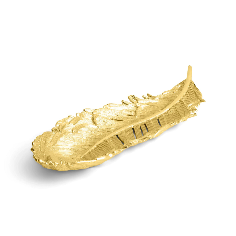Блюдо сервировочное Michael Aram Plume Gold (41.9 x 14 см)