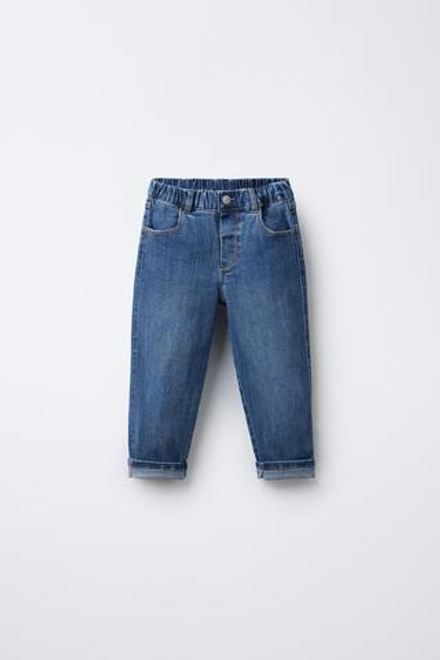 ZARA ДЖИНСЫ BAGGY COMFORT, ВЫЦВЕТШИЙ СИНИЙ
