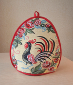 Грелка для чайника Петушок черный