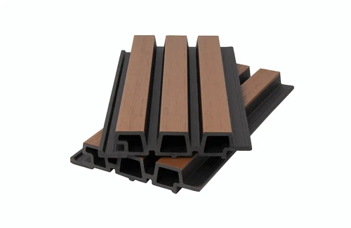 Фасадная панель брусковая двухцветная (33*165/138*3600 мм) POLIVAN NUSADUA sand