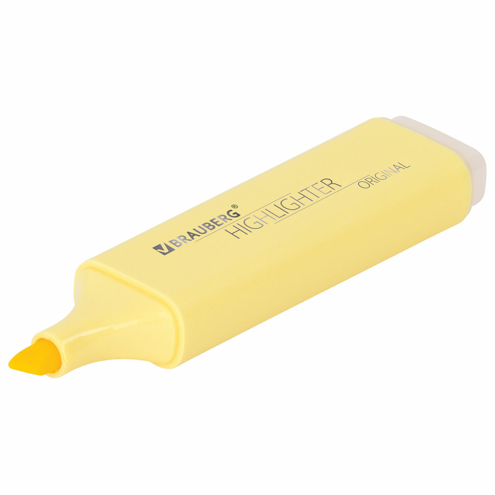 набор текстовыделителей 4 ЦВЕТА BRAUBERG "ORIGINAL PASTEL" линия письма 1-5 мм (4 штуки в упаковке)