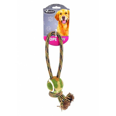 Игрушка "Грейфер" (мяч камуфляжный и ручка) 32 см - для собак (Papillon)