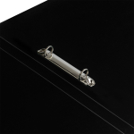 Папка на 2 кольцах СТАММ "Герб" А4, 25мм, 700мкм, пластик, черная