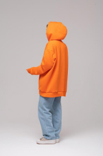 Свитшот oversize с капюшоном, Рыжий