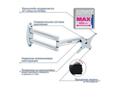 Кронштейн Kromax Techno-11 (белый)