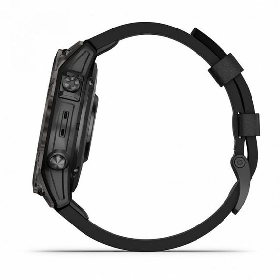 Garmin EPIX PRO Gen 2 Sapphire 47 мм — титан DLC, кожаный ремешок