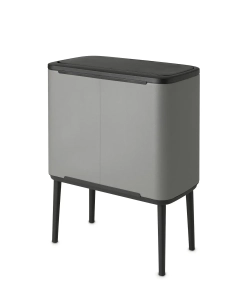 Brabantia Bo Touch 11+23л мусорный контейнер для минерального бетона серый