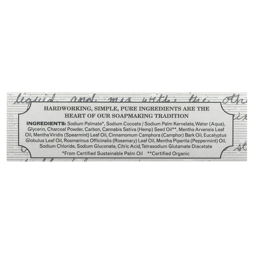 The Grandpa Soap Co., Мыло для лица и тела, древесный уголь, 120 г (4,25 унции)