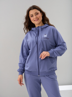 Костюм с брюками КБф-055О/серо-фиолетовый-п