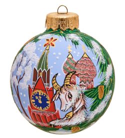 НФШ-1484 Ел.украшение Шар «Козочка» 100 мм