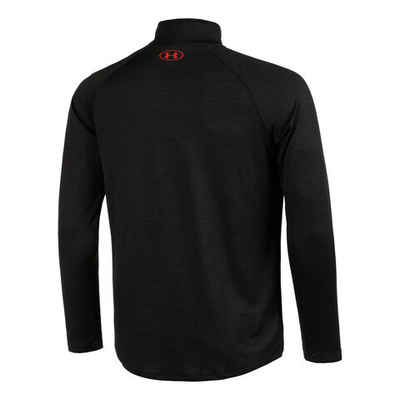 Мужское теннисное поло Under Armour Tech 2.0 Half-Zip Long Sleeve Men - Black