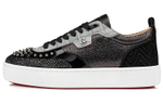 Christian Louboutin Stylish Skateboarding Shoes Men"s Low top Black/Gray