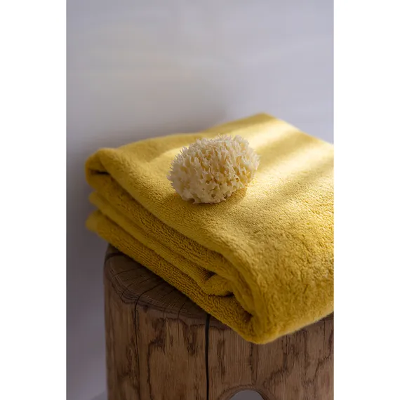 Полотенце банное горчичного цвета Essential, 90х150 см