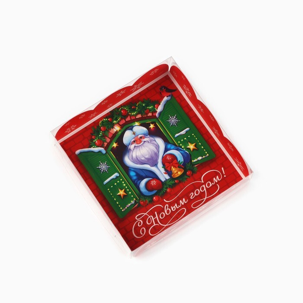 Коробка для печенья «Счастья в Новом году», 10.5 х 10.5 х 3 см
