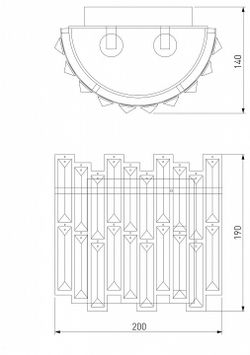 Бра Bogate's Zolletta 339/2 Strotskis (313/2)