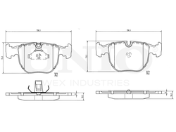 Колодки тормозные диск. передние UNIO BRP-20073