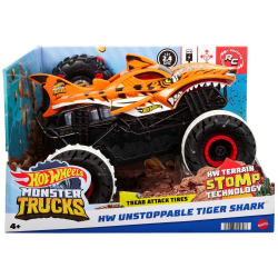 Hot Wheels - Monster Trucks RC Unstoppable TIGER SHARK 1:15 Машина на дистанционном управлении HGV87 / артикул   HGV87  / GTIN 194735058587
