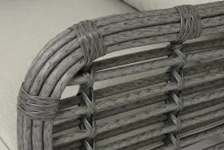 "Ницца" кресло из искусственного ротанга, цвет серый