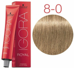 Schwarzkopf Professional Igora Royal краситель для волос, 8-0 светлый русый натуральный, 60 мл