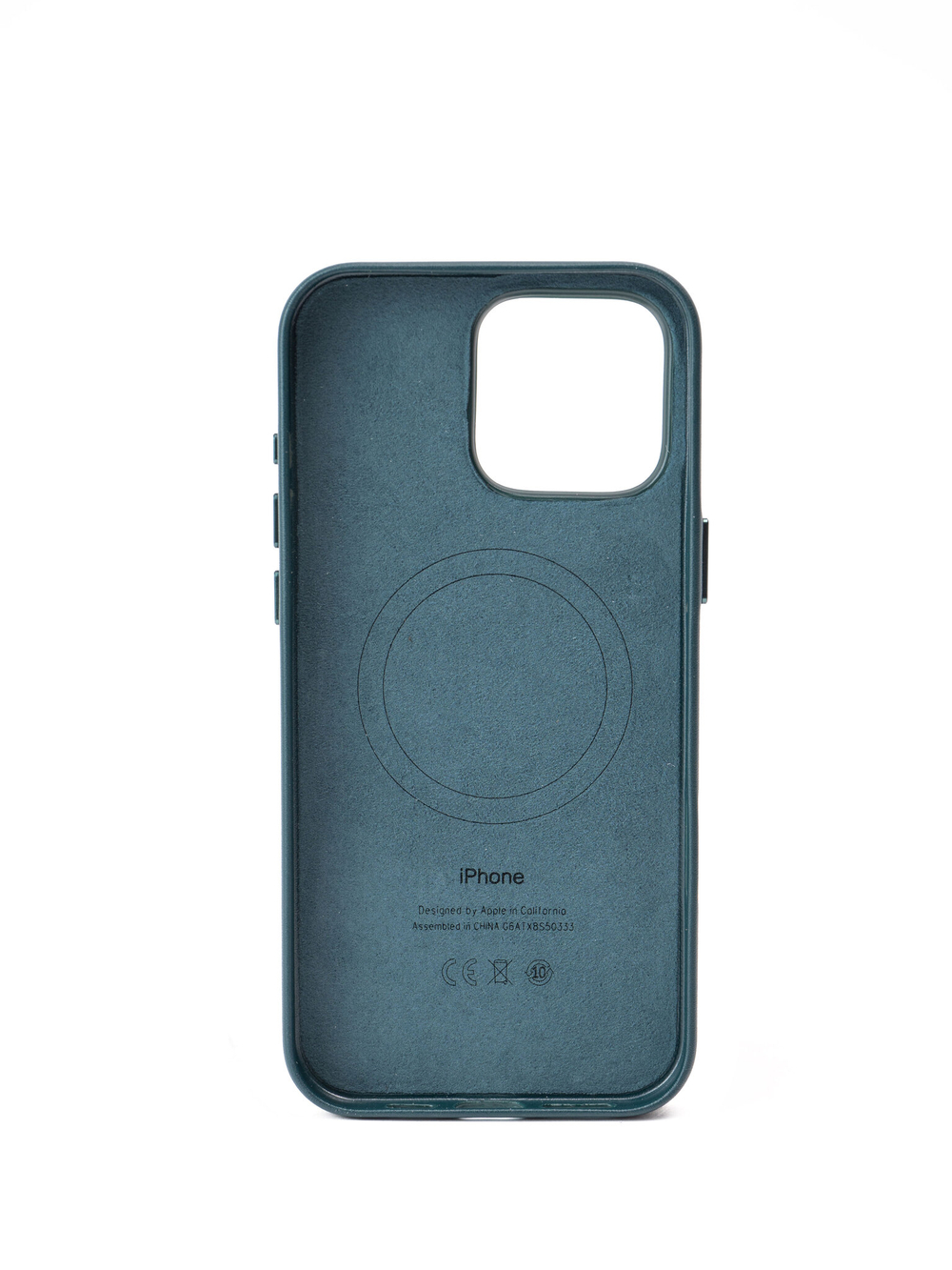Кожаный чехол Leather Case iPhone 16 Pro MAX Темно Зеленый