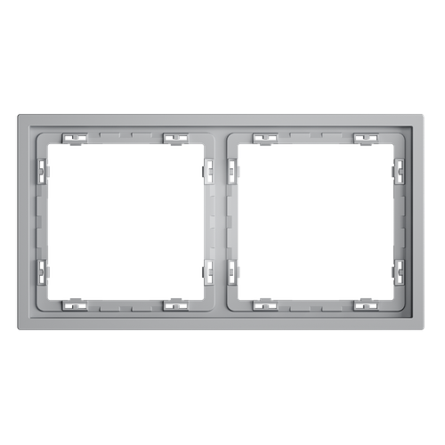 Рамка пластиковая VOLTUM S70 на 2 поста, (серый)