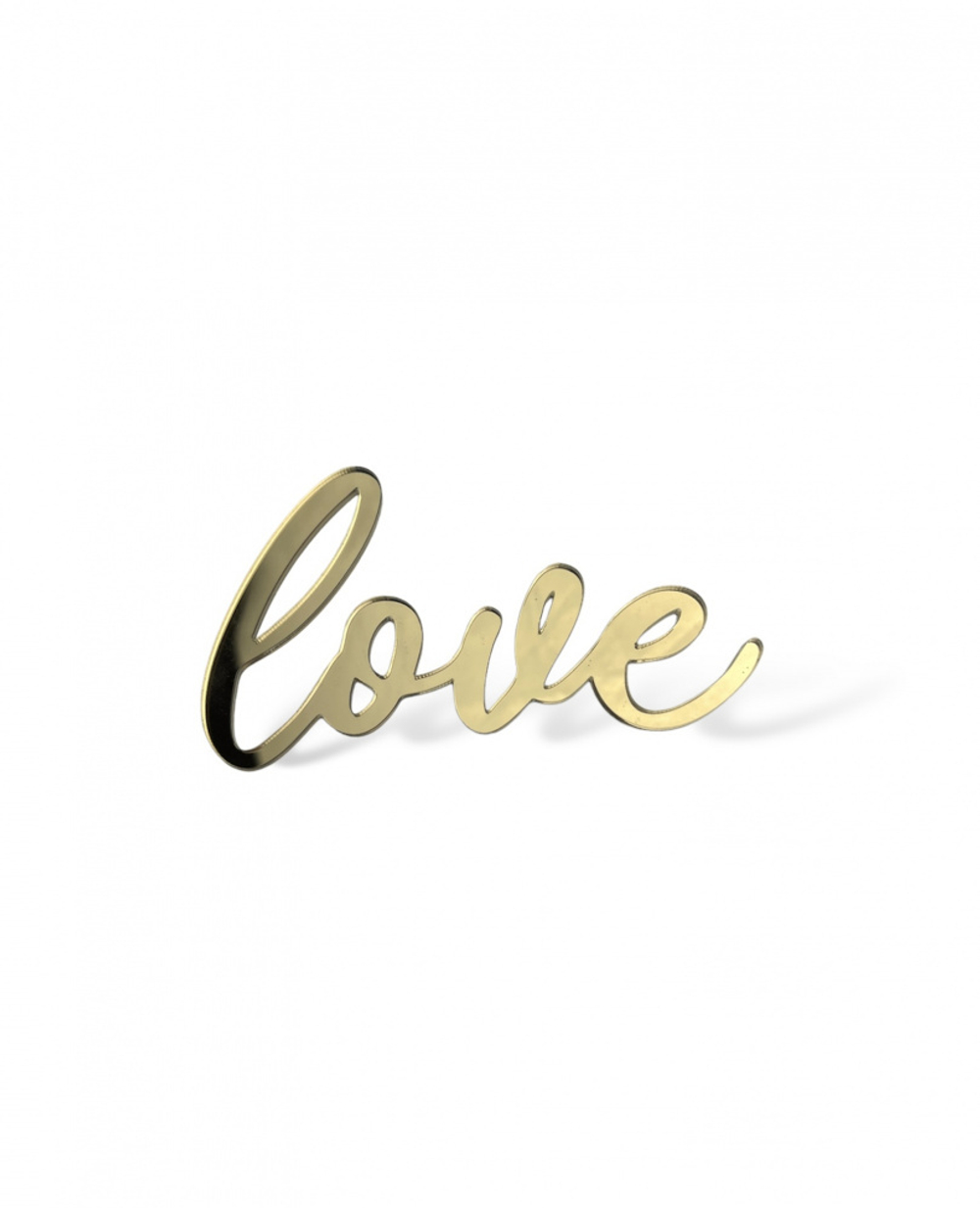 Топпер на торец "LOVE" 10 см., золото