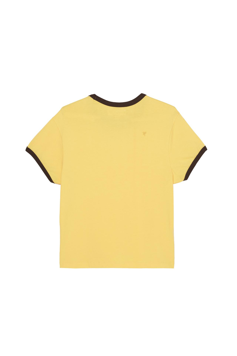 ZARA X BENITO ANTONIO ФУТБОЛКА УКОРОЧЕННОГО КРОЯ С КОРОТКИМИ РУКАВАМИ, ЖЕЛТЫЙ