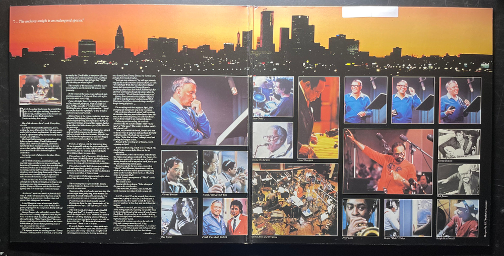 Frank Sinatra With Quincy Jones And Orchestra ‎– L.A. Is My Lady (Скандинавия 1984г.)