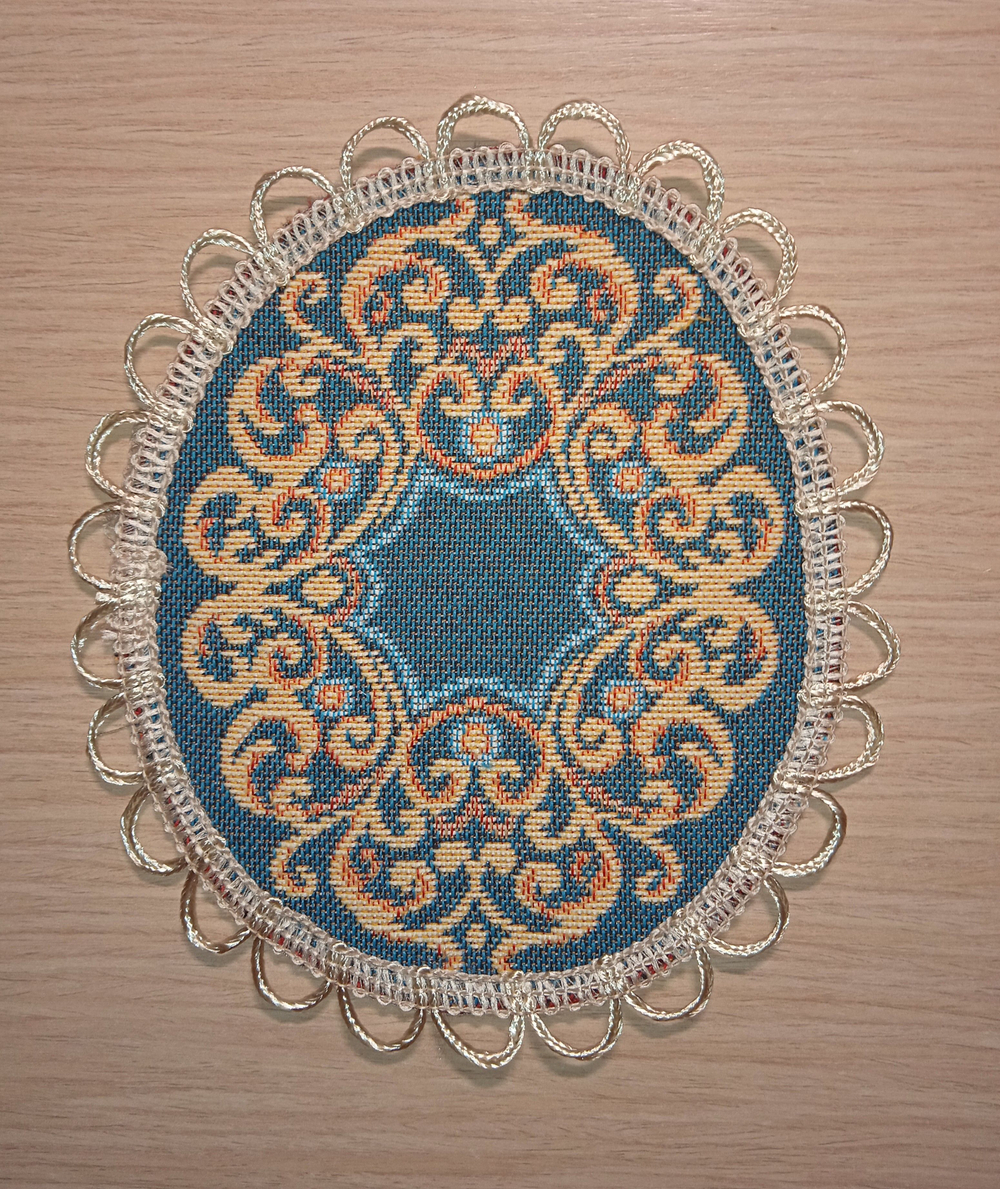 Набор декоративных гобеленовых салфеток "Тройка" (1+6 шт.)